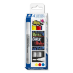 Staedtler Lumocolor chalk marker Bullet Blue, Red, White, Yellow 4 pc(s)
