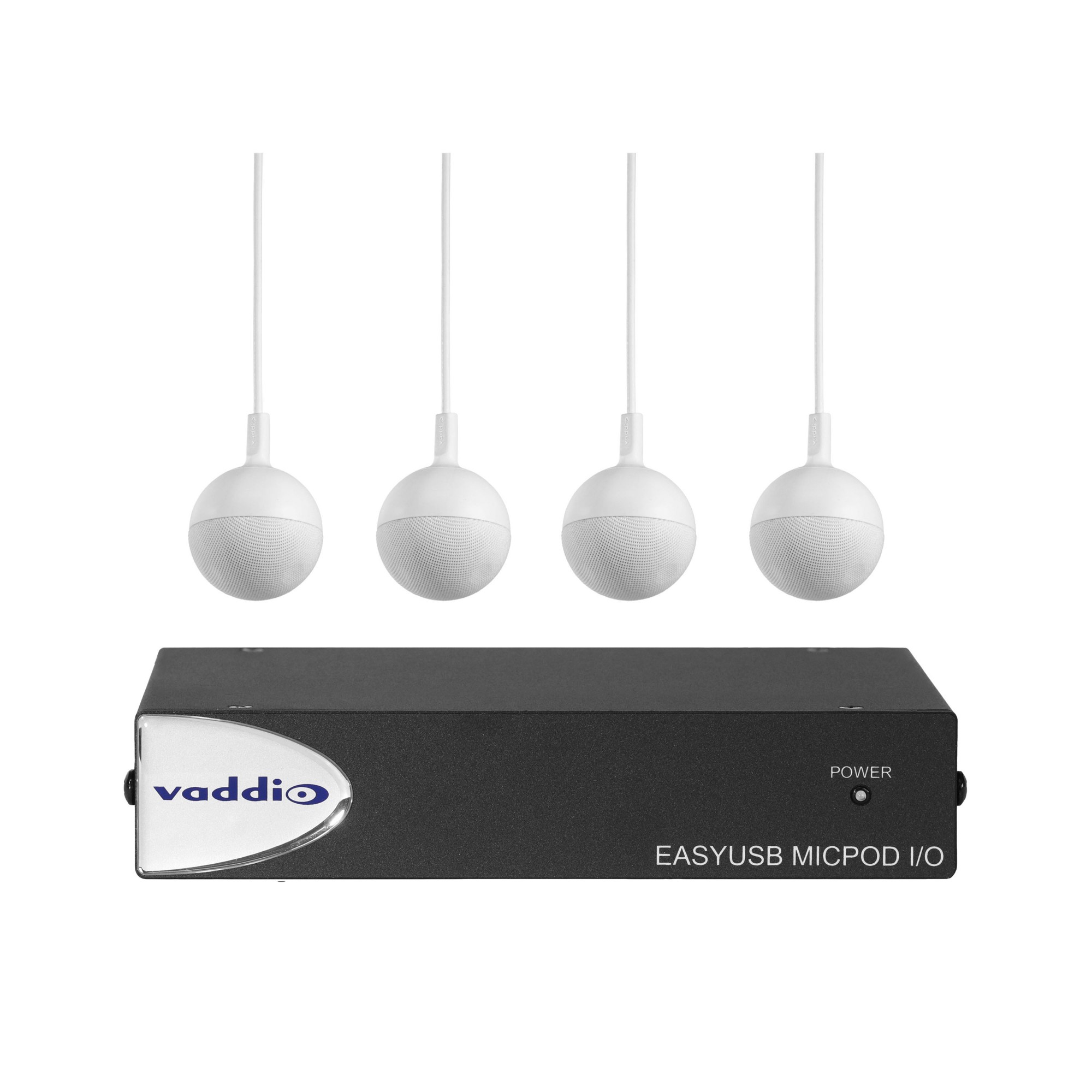 EasyUSB MicPOD I/O with Four CeilingMICs (white)