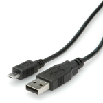 ROLINE USB 2.0 Cable, USB Type A M - Micro USB B M 3.0 m