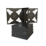 MediaRange BOX34-4-50 CD-doosje Jewel case 4 schijven Zwart
