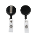 Digital ID Black ID Badge Reels with Strap Clip (Pack of 50)
