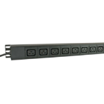 Videk PDU Horizontal 8 x C19 Sockets + Switch to 16 Amp Commando Plug 3m