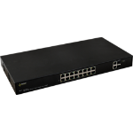 PULSAR SF116 network switch Managed Fast Ethernet (10/100) Power over Ethernet (PoE) 1U Black