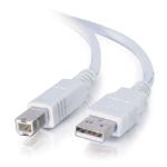 C2G USB 2.0 A/B Cable 3m USB-kabel 2,99 m USB A USB B 0,48 Gbit/s Wit