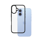 PanzerGlass ® HardCase Transparent w. Black Frame iPhone 16