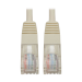 Tripp Lite N002-003-WH Cat5e 350 MHz Molded (UTP) Ethernet Cable (RJ45 M/M), PoE - White, 3 ft. (0.91 m)