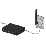 HPE Aruba Networking 90xx-LTE Indoor Antennas Extender Kit 20 ft with Indoor LTE and GPS Antennas