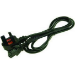 2-Power IEC C13 Lead with UK Plug Black C13 coupler