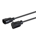 Monoprice 35042 power cable Black 24" (0.61 m) C14 coupler NEMA 5-15R