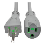 Eaton P022-015-GY-HG power cable Gray 179.9" (4.57 m) NEMA 5-15PHG NEMA 5-15R