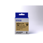 Epson Label Cartridge Satin Ribbon LK-4KBK, zwart/goud 12 mm (5 m)