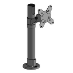 Ergonomic Solutions VESA 75/100 Pole Mount - Iron
