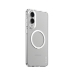 PanzerGlass CARE by ® Flagship Case Transparent Urban Combat w. White Qi Compatible Samsung S25 Edge mobiele telefoon behuizingen Hoes Transparant