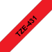 Brother TZE-431 cinta para impresora de etiquetas Negro sobre rojo