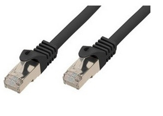 EU Product - RJ45 Patchkabel S/FTP, Cat7 LSZH 0,25m schwarz thumbnail