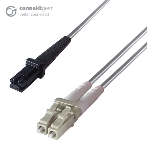 connektgear 2m Duplex Fibre Optic Multi-Mode Cable OM1 62.5/125 Micron