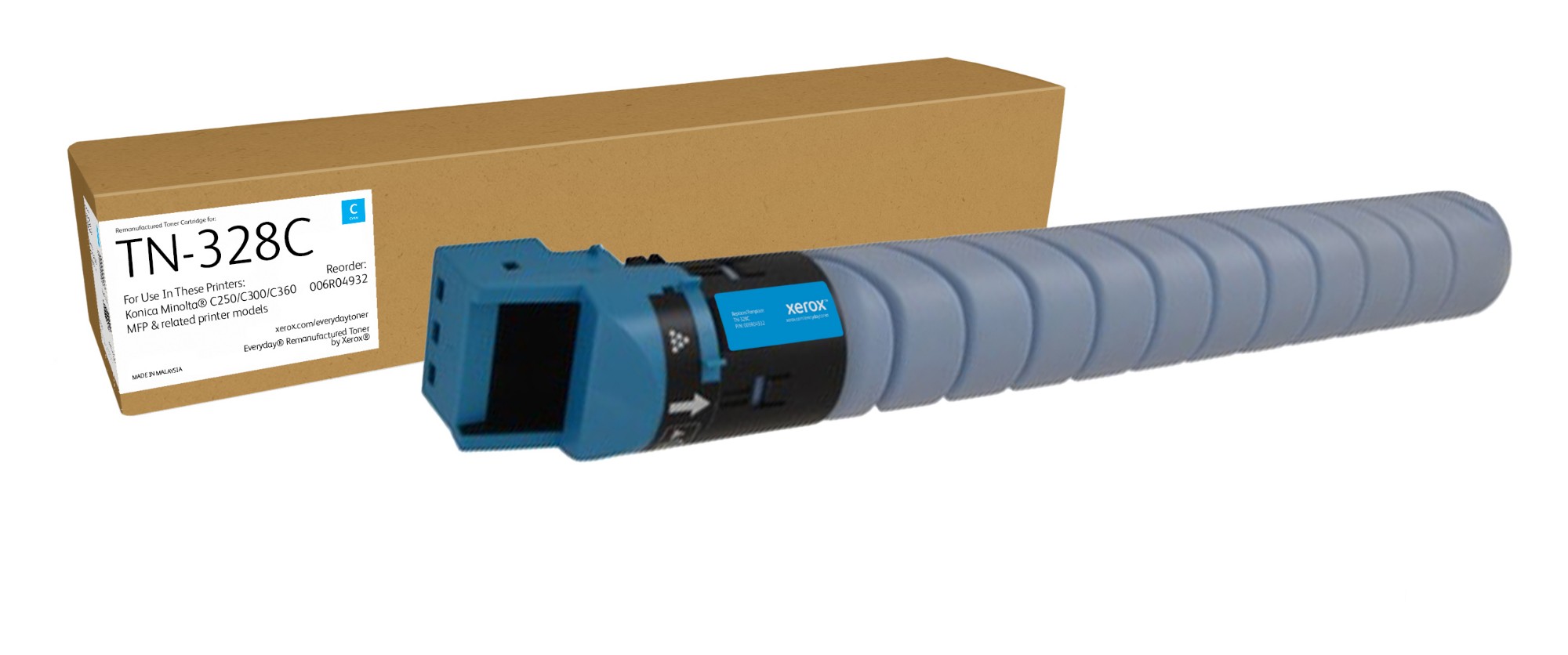 Xerox 006R04932 Toner cyan, 28K pages (replaces Konica Minolta TN-328C) for KM bizhub C 250 i