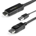StarTech.com HD2DPMM3M video cable adapter 118.1" (3 m) HDMI Type A (Standard) DisplayPort Black