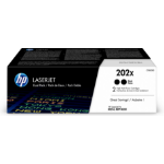 HP 202X 2-pack High Yield Black Original LaserJet Toner Cartridges