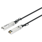 Intellinet SFP+ 10G Passive DAC Twinax Cable SFP+ to SFP+, 0.5 m (1.5 ft.), MSA-compliant for Maximum Compatibility, Direct Attach Copper, AWG 30, Black