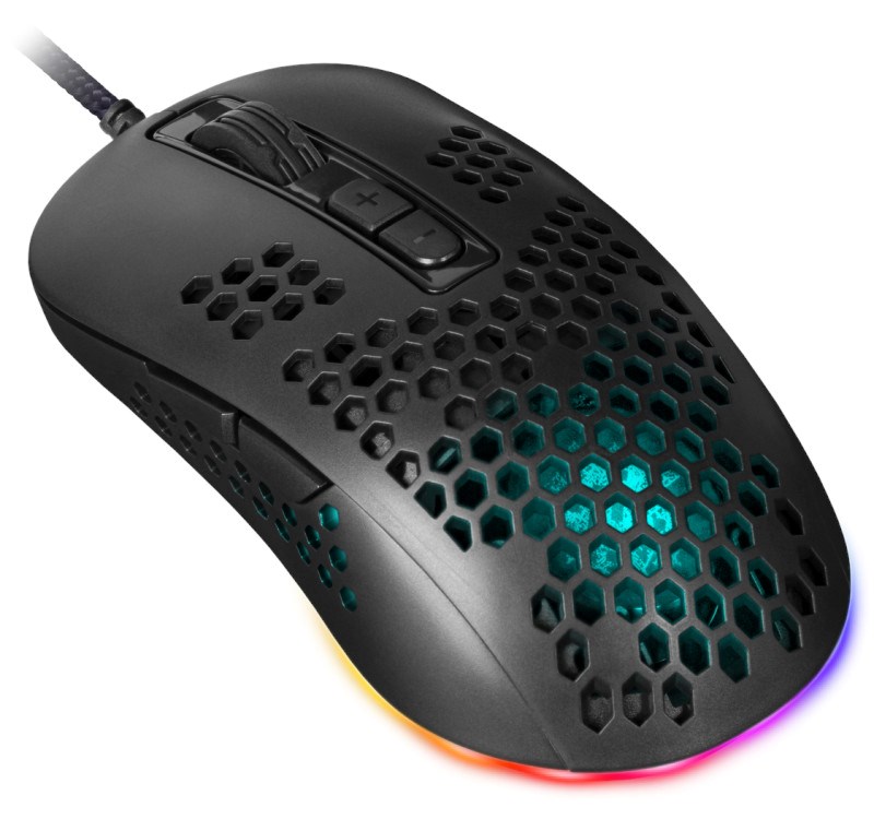 DFN Gaming, optic, wired mouse  DEFENDER GM-620L SHEPARD 12800dpi 7P RGB