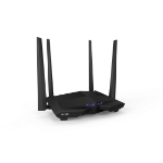 Tenda AC10 router inalámbrico Gigabit Ethernet Doble banda (2,4 GHz / 5 GHz) Negro