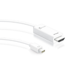j5create JDC159 video cable adapter 1.8 m DisplayPort HDMI White