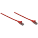 Intellinet Network Patch Cable, Cat6, 10m, Red, CCA, U/UTP, PVC, RJ45, Gold Plated Contacts, Snagless, Booted, Lifetime Warranty
