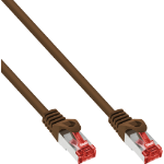 InLine Patch Cable S/FTP PiMF Cat.6 250MHz PVC copper brown 7.5m