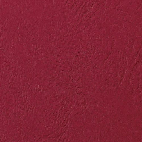 GBC LeatherGrain Binding Covers 250gsm A4 Dark Red (100)