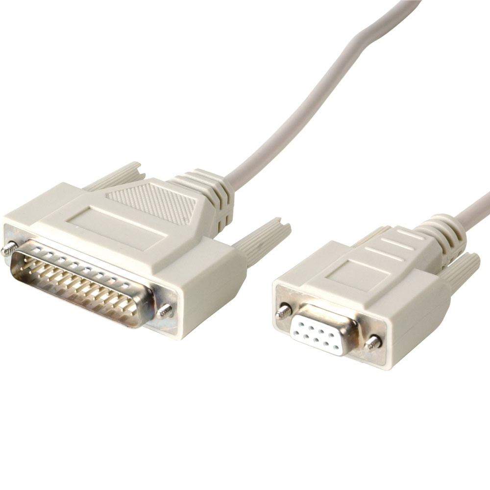 Videk DB9F to DB25M Serial Modem Cable 5Mtr