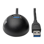 Tripp Lite U324-006-DSK1 USB cable 70.9" (1.8 m) USB 3.2 Gen 1 (3.1 Gen 1) USB A Black