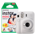 Fujifilm Instax Mini 12 Instant Camera - Clay White - Camera + 20 Shot Pack