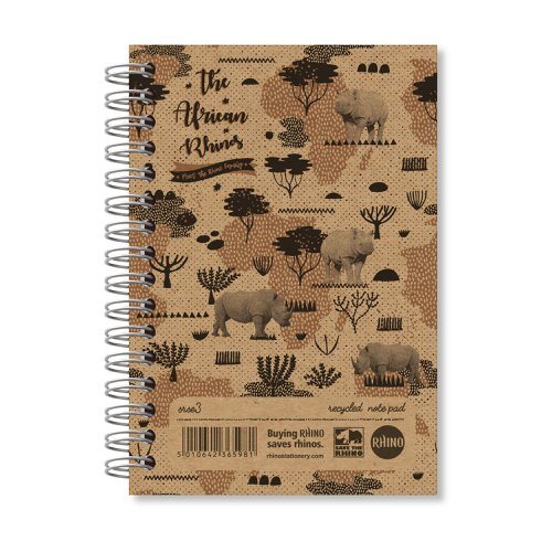 Image of Rhino A6 Recycled Twinwire Notebook 200 page, F7 (Pack of 72)