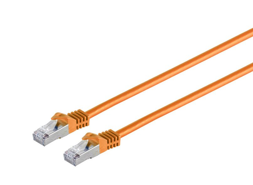 Photos - Cable (video, audio, USB) Microconnect SFTP7005O networking cable Orange 0.5 m Cat7 S/FTP (S-STP 