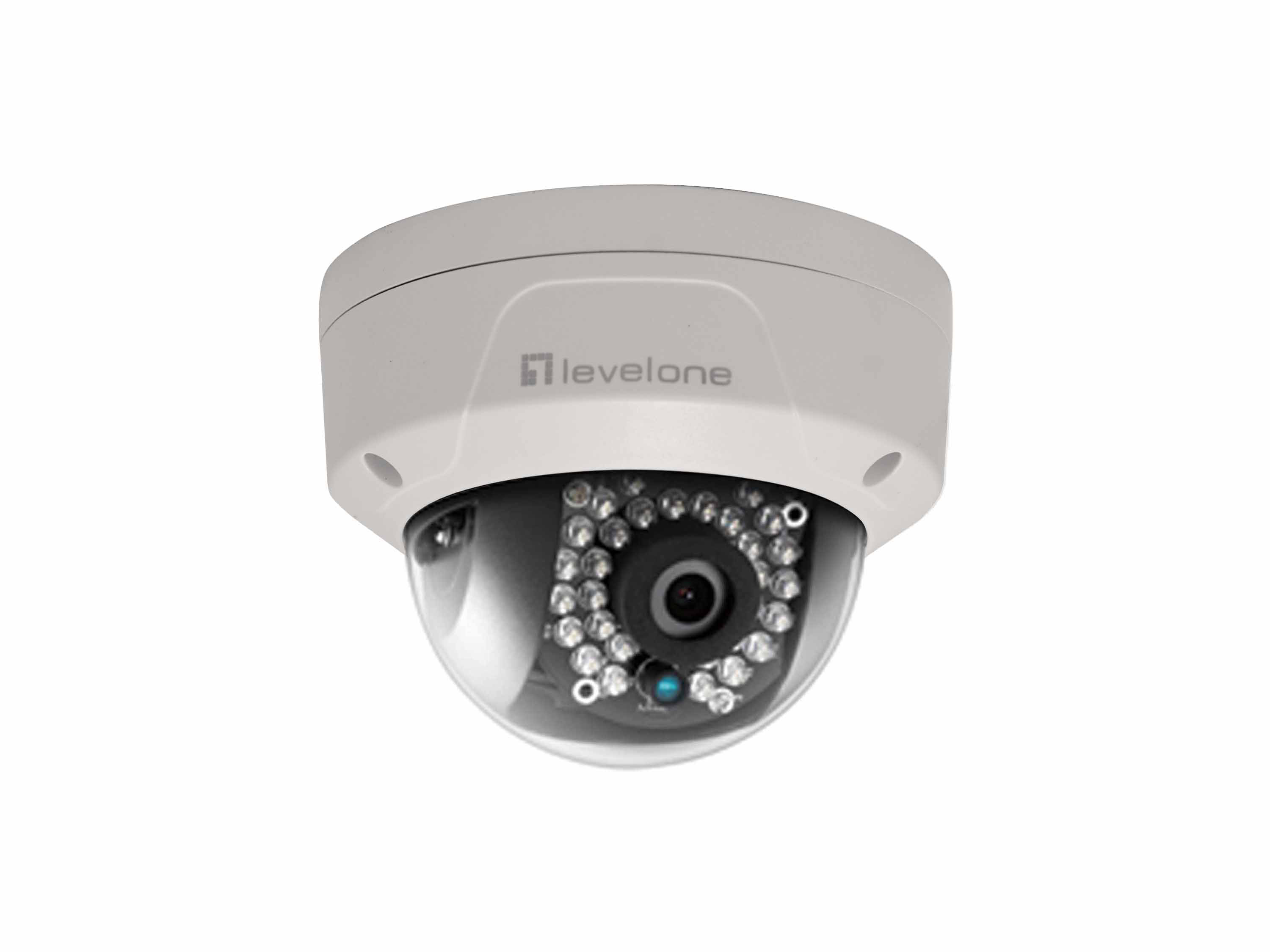 Image of LevelOne GEMINI Fixed Dome IP Network Camera, 5-Megapixel, 802.3af...