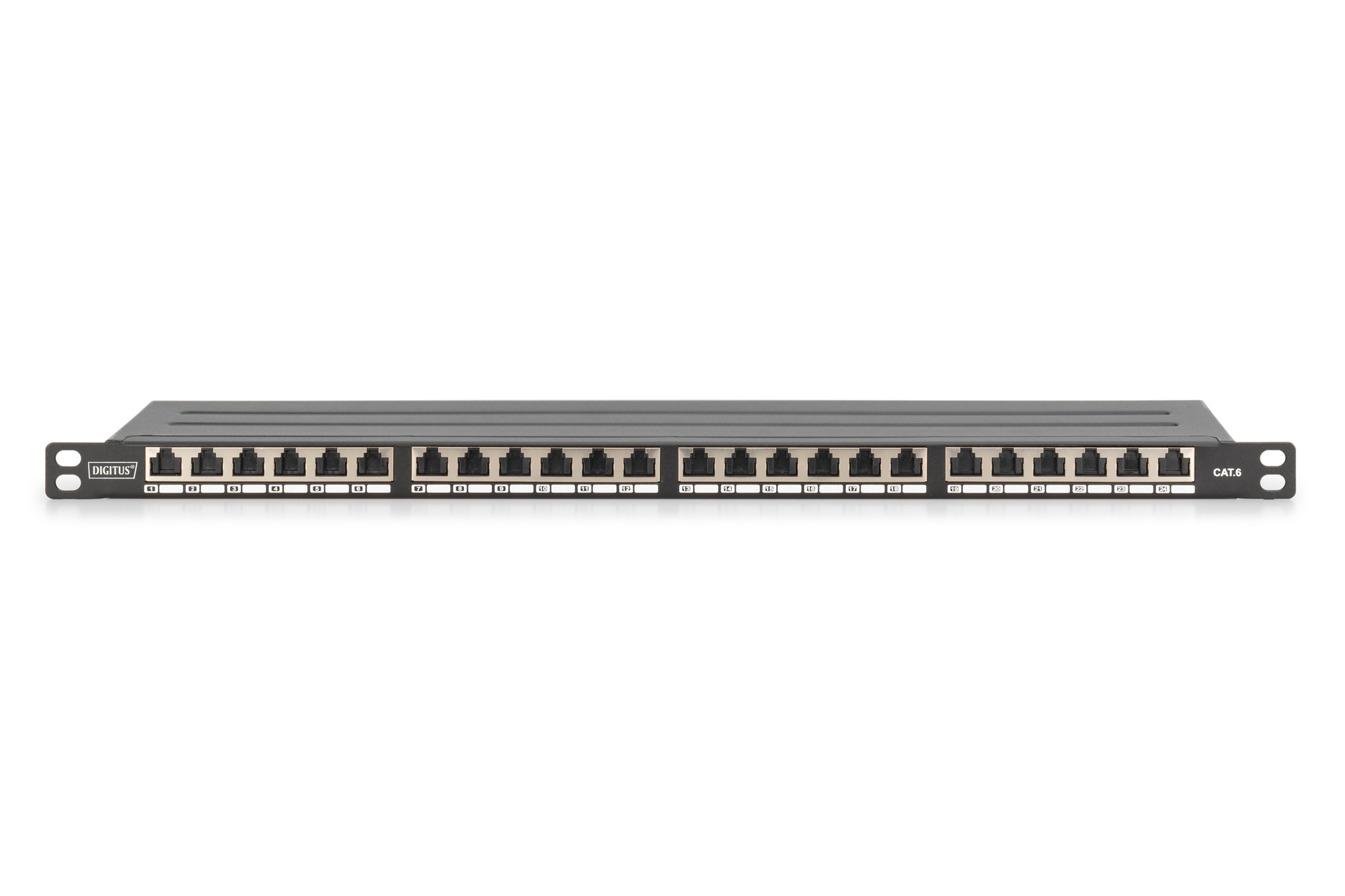 Digitus CAT 6, Class E High Density Patch Panel, shielded, black, 163 ...