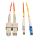 Tripp Lite N425-02M fiber optic cable 78.7" (2 m) LC SC Gray, Orange, Yellow