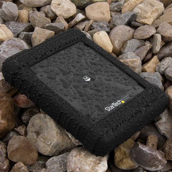 StarTech.com Rugged Hard Drive Enclosure - USB 3.0 to 2.5in SATA 6Gbps HDD or SSD - UASP