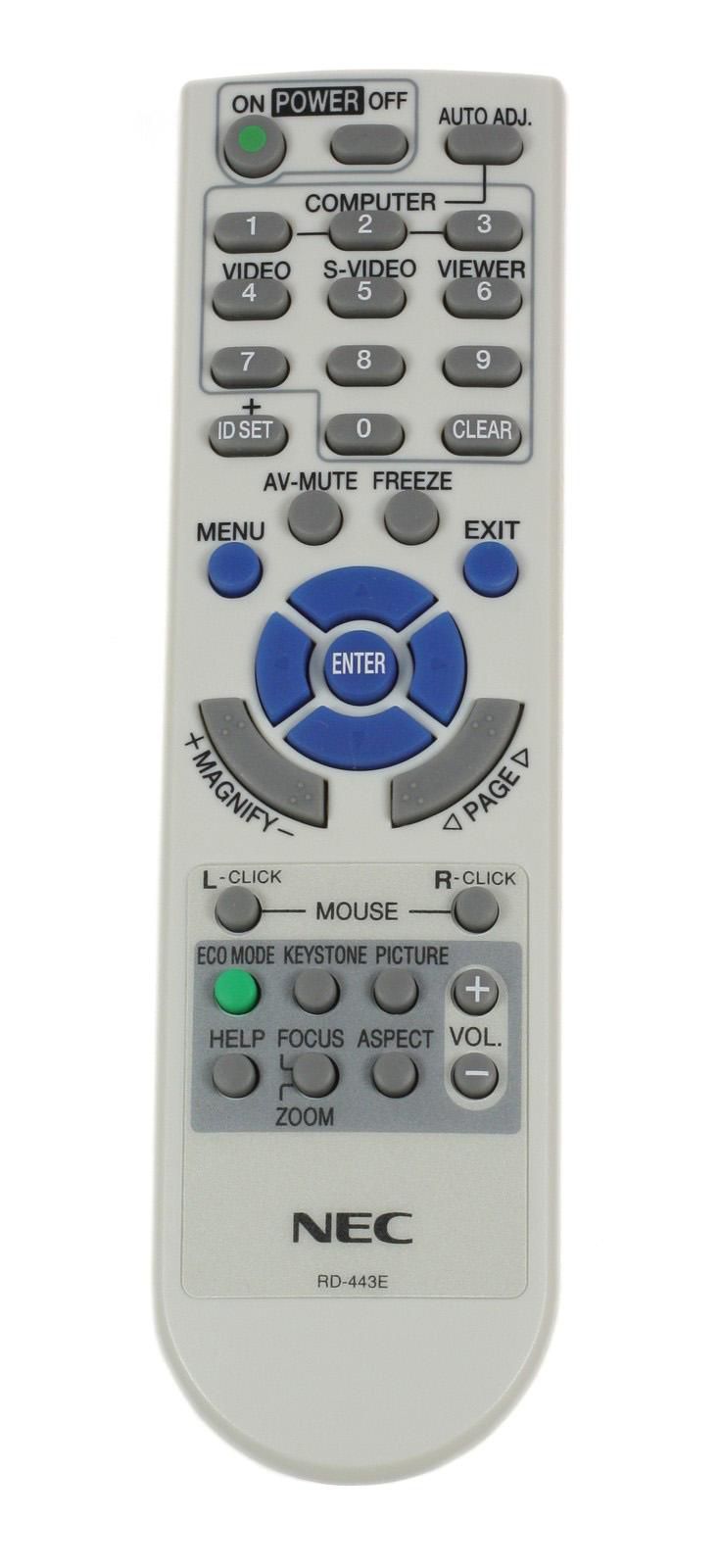 Image of NEC Remote-C RD-443E VT580G/480/58 VT580G/480/58/48/49 - Approx...