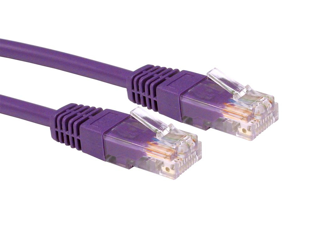 Cables Direct URT-601V networking cable Violet 1 m Cat5e U/UTP (UTP)