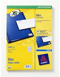 Image of Avery Mini Inkjet Labels White