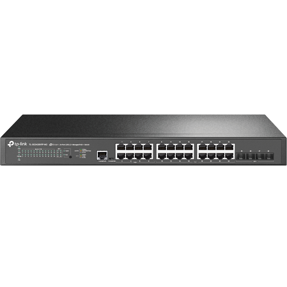 Image of TP-Link JetStream 24-Port 2.5GBASE-T and 4-Port 10GE SFP+ L2+...