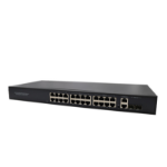 FDL 24 PORT POE+ 2 RJ45 & 2 SFP GIGABIT R/M SWITCH - 360W