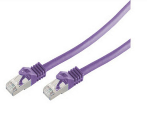 EU Product - RJ45 Patchkabel S/FTP, Cat7 LSZH 0,5m violett thumbnail