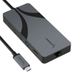 Sabrent HB-U4HP laptop dock/port replicator Wired USB 3.2 Gen 1 (3.1 Gen 1) Type-C Gray