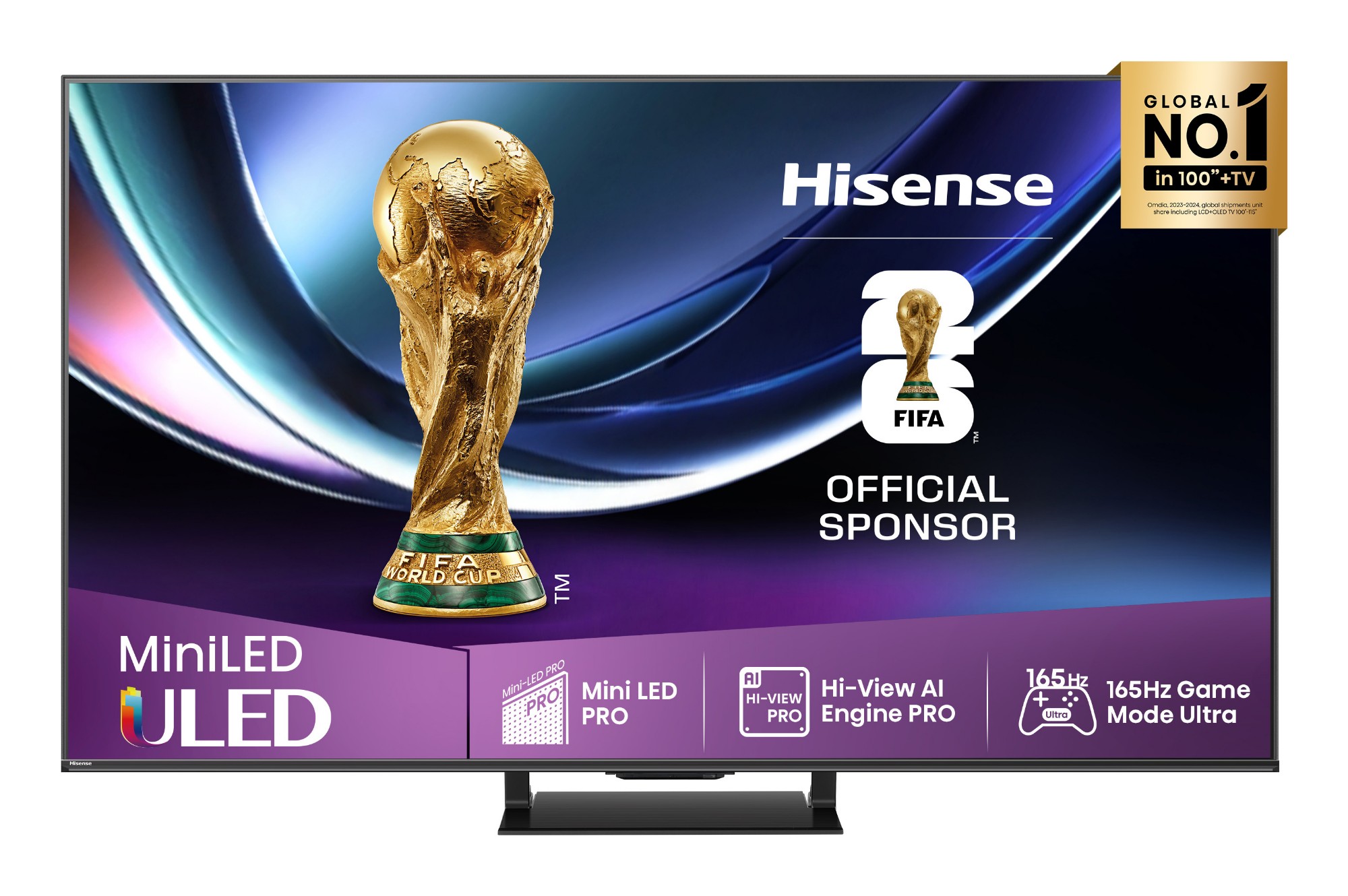 Hisense 75U7Q 190.5 cm (75") 4K Ultra HD Smart TV Wi-Fi Black 450 cd/mÂ²