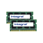 Integral 16GB (2X8GB) LAPTOP RAM MODULE KIT DDR3 1600MHZ PC3-12800 UNBUFFERED NON-ECC 1.35V 512X8 CL11 memory module