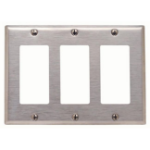 Leviton 84411-40 wall plate/switch cover Stainless steel