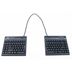 Kinesis Freestyle2 keyboard with 20 separation cable (UK Layout); dramatically thinner than its predecessor the Freestyle2 retains the same proven ergonomic benefits and features as its predecessor. Ideal for both office and travel use the Freestyle2 can